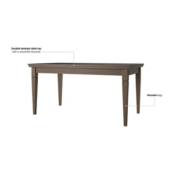 Förlängningsbart Matbord Evora 160 cm - Ljus Beige - Möbler - Bord & matgrupper - Matbord & köksbord