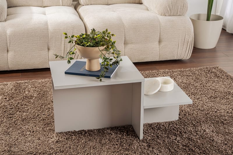 Fabrony Soffbord 80x40 cm - Ljusgrå - Möbler - Bord & matgrupper - Soffbord