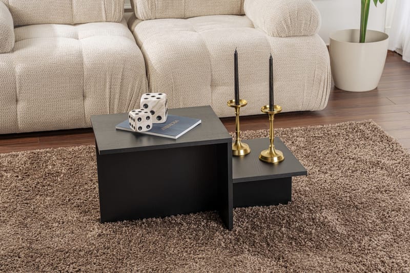 Fabrony Soffbord 80x40 cm Svart - Möbler - Bord & matgrupper - Soffbord