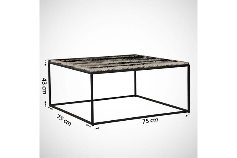 Falan Soffbord 75 cm - Grå/Svart - Möbler - Bord & matgrupper - Soffbord