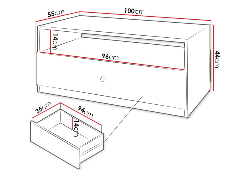 Fayric Soffbord 100 cm - Beige - Möbler - Bord & matgrupper - Soffbord