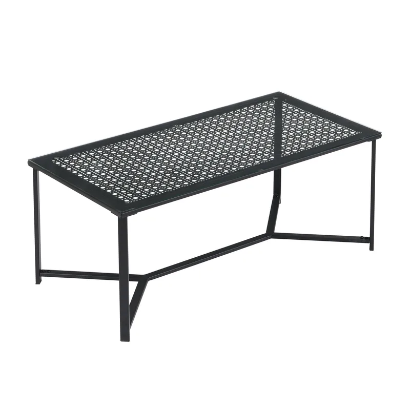Fenara Soffbord 100 cm, Transparent och mattsvart
