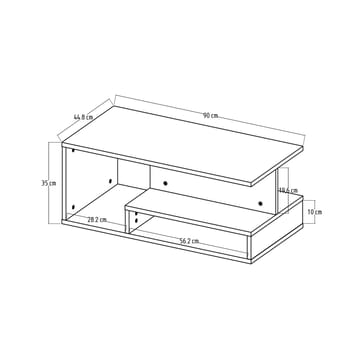 Fenlo Soffbord 90x35x44,8 cm - Travertin - Möbler - Bord & matgrupper - Soffbord