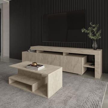 Fenlo Soffbord 90x35x44,8 cm - Travertin - Möbler - Bord & matgrupper - Soffbord