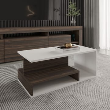 Fenlo Soffbord 90x35x44,8 cm - Vit valnöt - Möbler - Bord & matgrupper - Soffbord