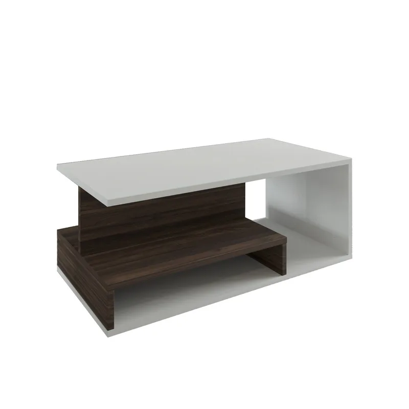 Fenlo Soffbord 90x35x44,8 cm - Vit valnöt - Möbler - Bord & matgrupper - Soffbord