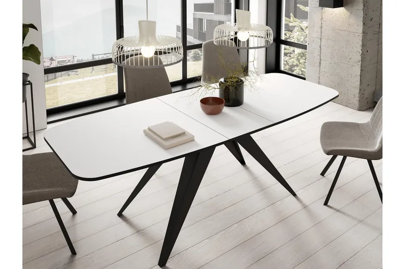 Ferro Matbord 198 cm - Svart/Beige - Möbler - Bord & matgrupper - Matbord & köksbord