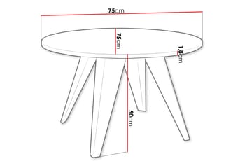 Festus Soffbord 75 cm - Svart - Möbler - Bord & matgrupper - Soffbord