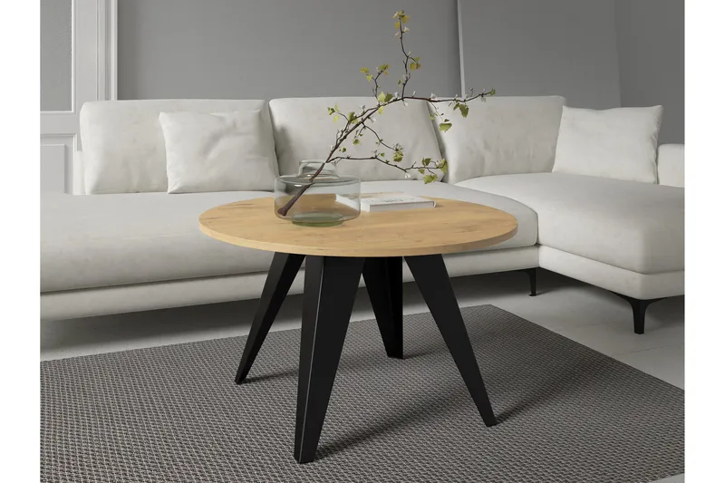 Festus Soffbord 75 cm - Svart/Beige - Möbler - Bord & matgrupper - Soffbord