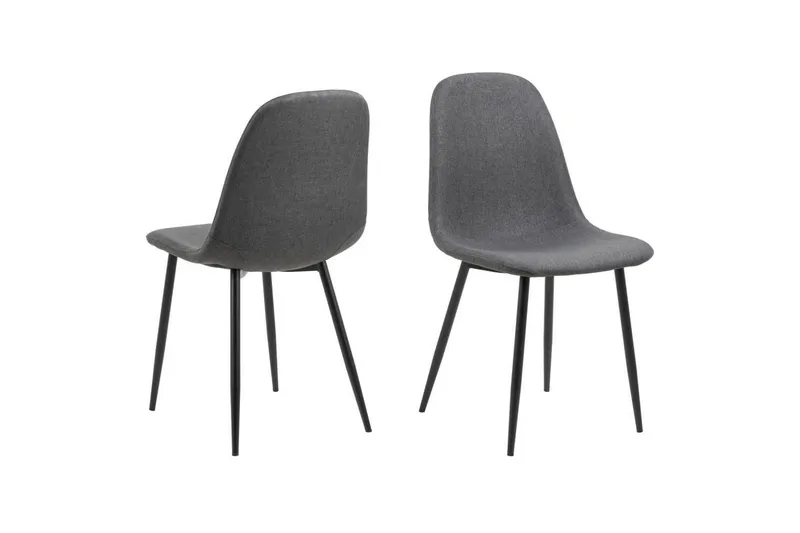 Finola Matgrupp 120 cm + 4 st Salaman Matstolar - Grå/Brun/Svart - Möbler - Bord & matgrupper - Matgrupper