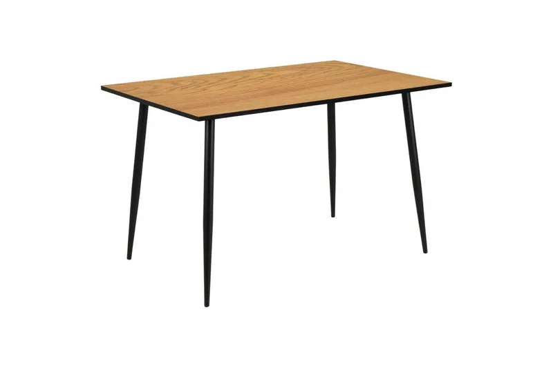 Finola Matgrupp 120 cm + 4 st Salaman Matstolar - Grå/Brun/Svart - Möbler - Bord & matgrupper - Matgrupper