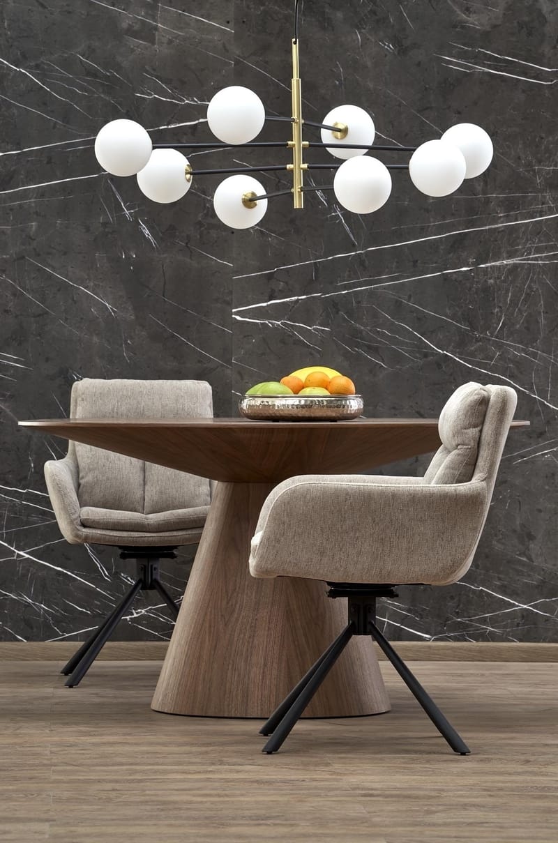 Float runt matbord i valnöt Ø137 cm - Valnöt - Möbler - Bord & matgrupper - Matbord & köksbord