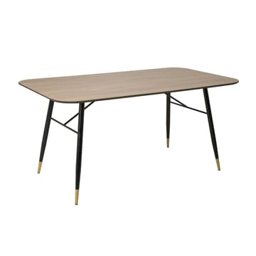 Flora Rektangulärt Matbord 160 cm i Metall och Trä med Ekutseende - Brun - Möbler - Bord & matgrupper - Matbord & köksbord