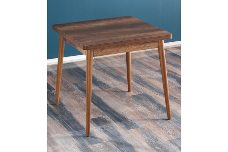 Florai Matbord 80 cm Kvadratisk, Valnöt