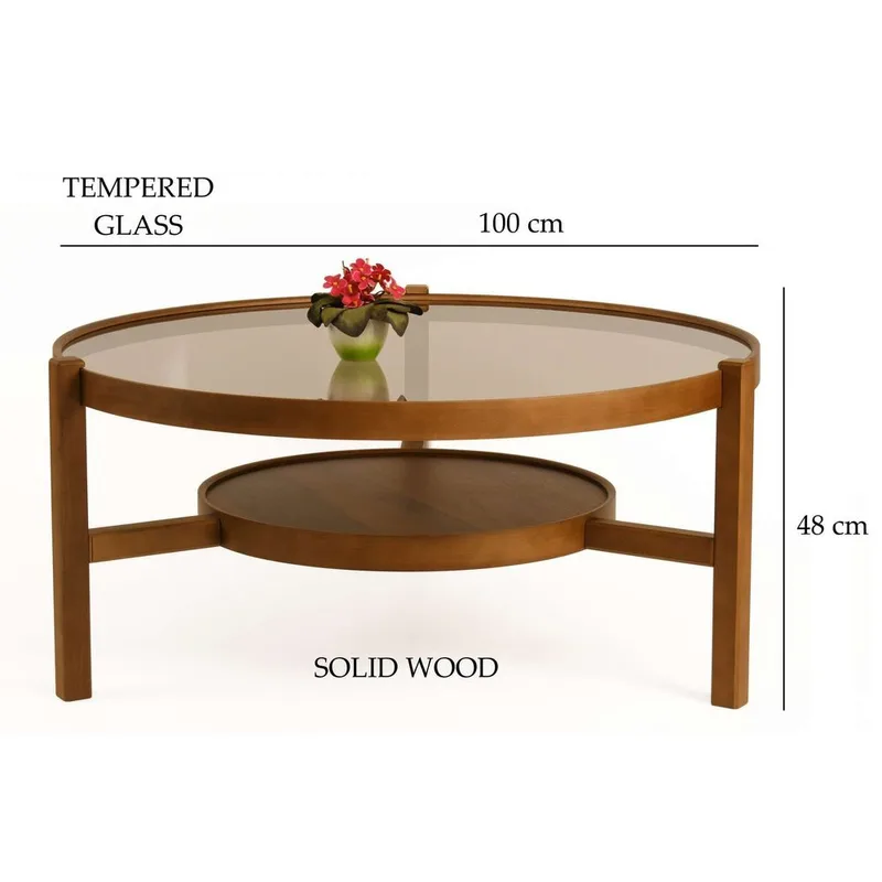 Florai Soffbord 100 cm - Mörkbrun - Möbler - Bord & matgrupper - Soffbord