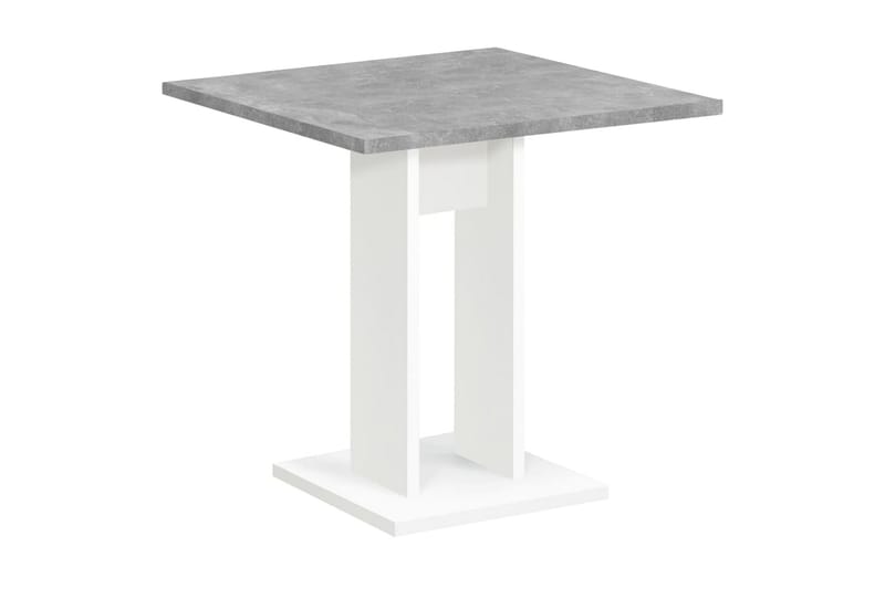 FMD Matbord 70 cm betonggrå och vit - Grå - Matbord & köksbord
