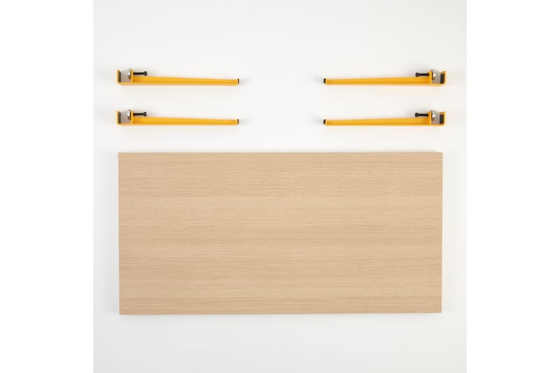 Fonissa Soffbord 120x60 cm Brun/Gul - Hanah Home - Möbler - Bord & matgrupper - Soffbord