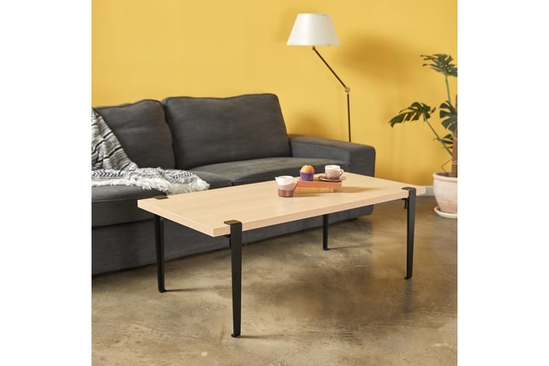 Fonissa Soffbord 120x60 cm Brun/Svart - Hanah Home - Möbler - Bord & matgrupper - Soffbord