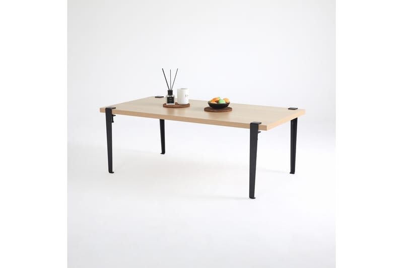 Fonissa Soffbord 120x60 cm Brun/Svart - Hanah Home - Möbler - Bord & matgrupper - Soffbord