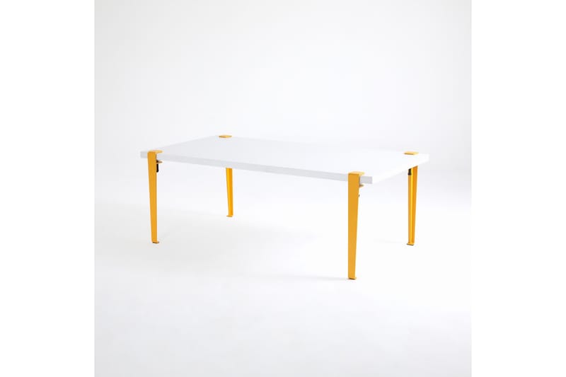 Fonissa Soffbord 120x60 cm Vit/Gul - Hanah Home - Möbler - Bord & matgrupper - Soffbord
