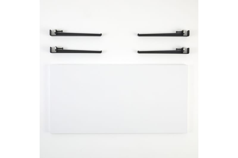 Fonissa Soffbord 120x60 cm Vit/Svart - Hanah Home - Möbler - Bord & matgrupper - Soffbord