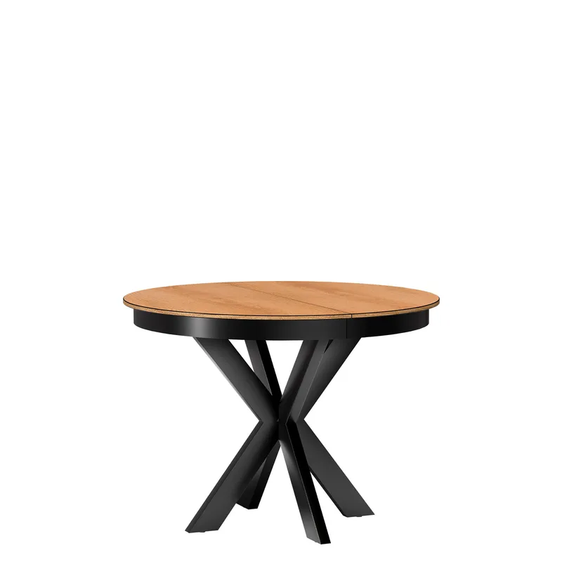 Fonti Matbord 110 cm Rund, Brun|svart
