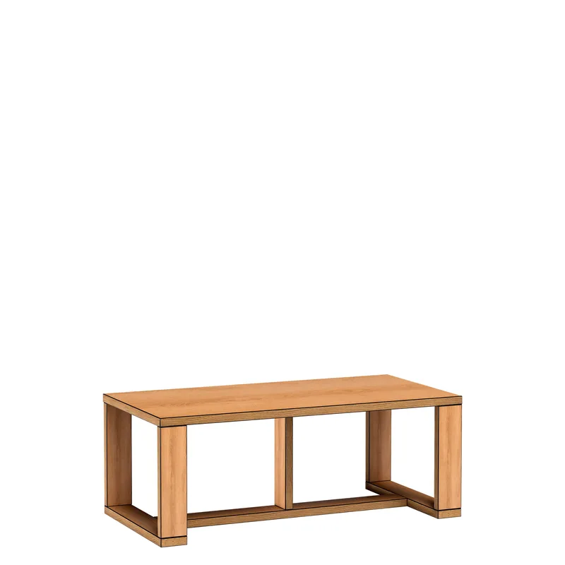 Fonti Rektangulärt Soffbord med Öppen Ram, Brun