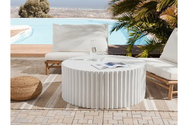 Fox Creek Soffbord 117 cm Rund - Vit - Möbler - Bord & matgrupper - Soffbord