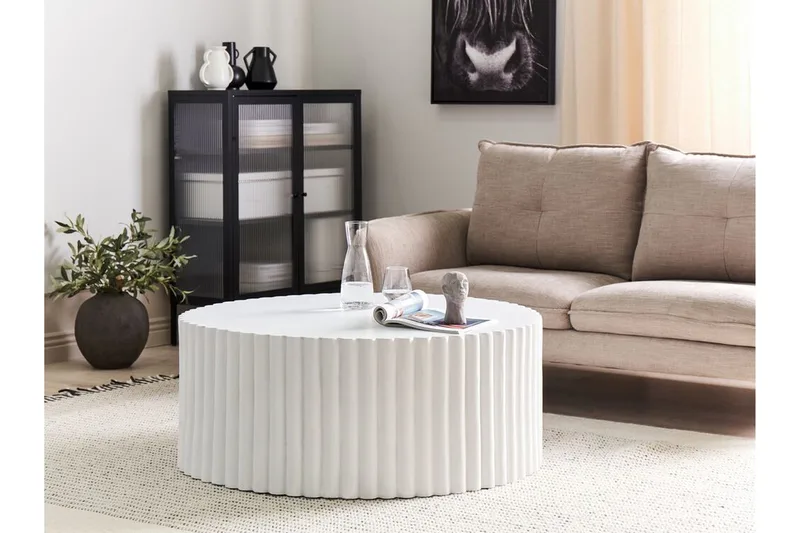 Fox Creek Soffbord 117 cm Rund - Vit - Möbler - Bord & matgrupper - Soffbord