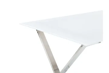 Foxter Matbord 70x120 cm - Vit/Silver - Möbler - Bord & matgrupper - Matbord & köksbord