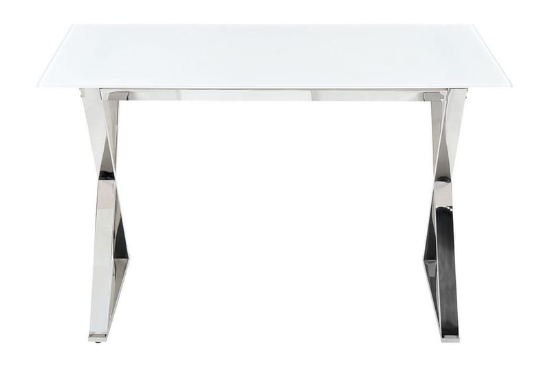 Foxter Matbord 70x120 cm - Vit/Silver - Möbler - Bord & matgrupper - Matbord & köksbord