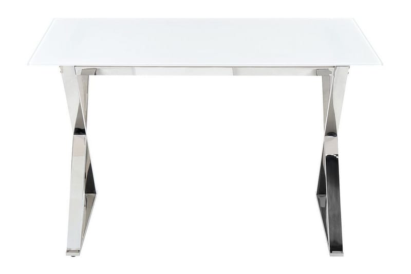 Foxter Matbord 70x120 cm - Vit/Silver - Möbler - Bord & matgrupper - Matbord & köksbord