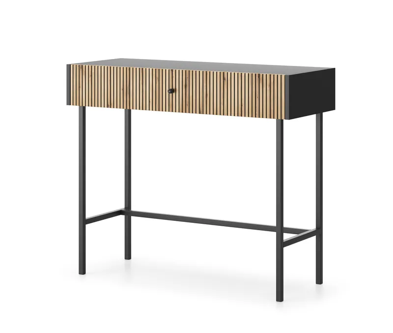 Francisca Sminkbord 93 cm - Svart/Ek - Möbler - Bord & matgrupper - Sminkbord & toalettbord