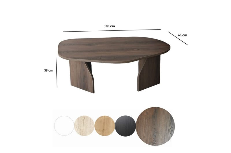 Fredrilla Soffbord 105 cm - Brun - Möbler - Bord & matgrupper - Soffbord