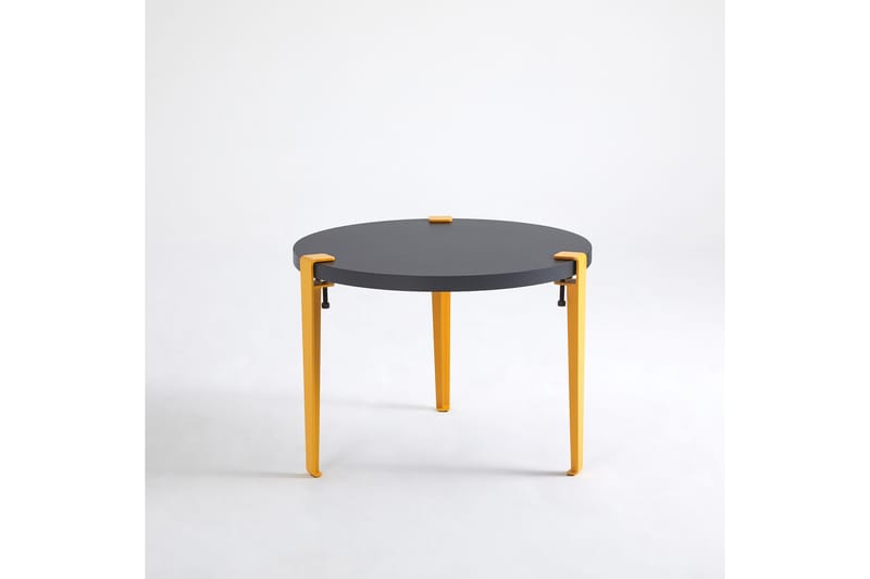 Fregoia Soffbord 60 cm Svart/Gul - Hanah Home - Möbler - Bord & matgrupper - Soffbord
