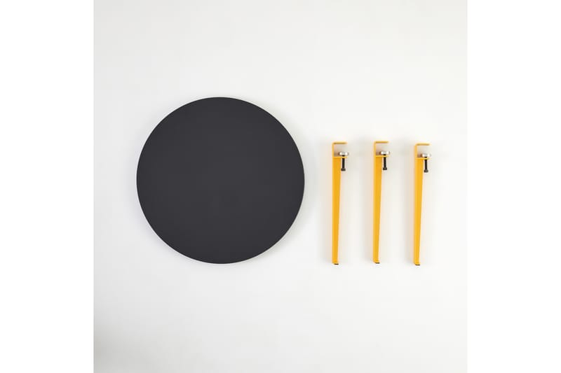 Fregoia Soffbord 60 cm Svart/Gul - Hanah Home - Möbler - Bord & matgrupper - Soffbord
