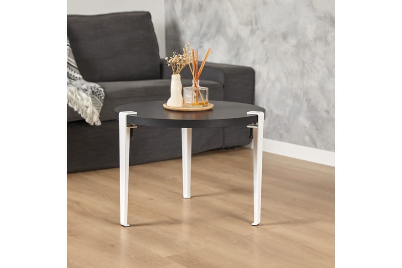 Fregoia Soffbord 60 cm Svart/Vit - Hanah Home - Möbler - Bord & matgrupper - Soffbord