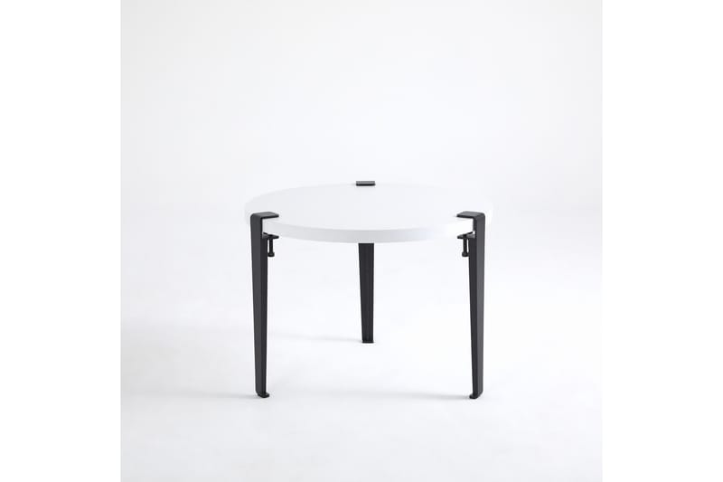 Fregoia Soffbord 60 cm Vit/Svart - Hanah Home - Möbler - Bord & matgrupper - Soffbord