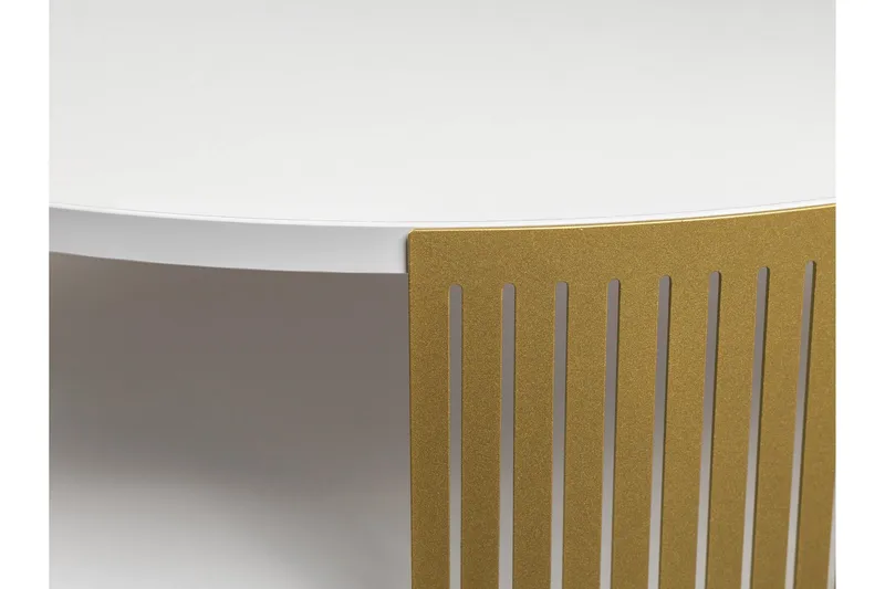 Friend Soffbord 75 cm - Guld/Vit - Möbler - Bord & matgrupper - Soffbord