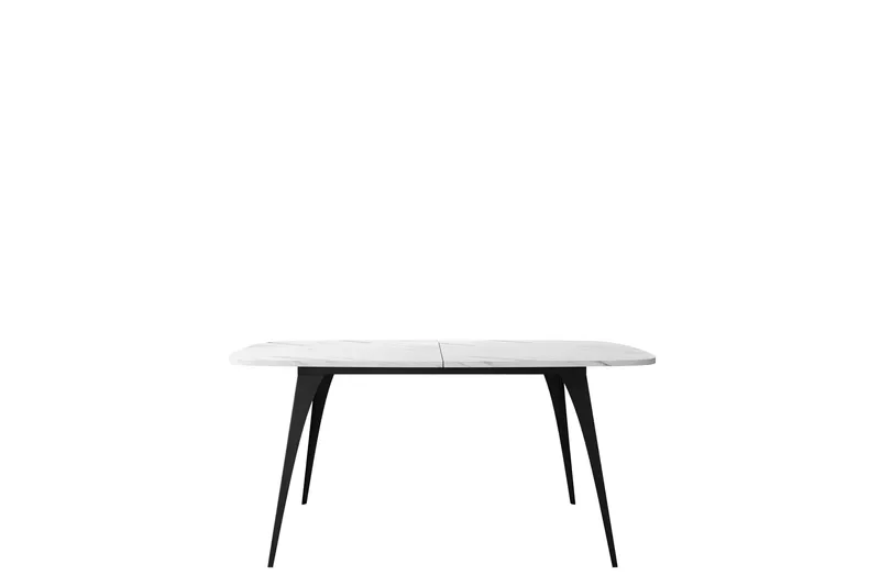 Fritzger Matbord 198 cm, Svart/Vit