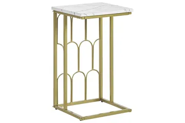 Fuller Soffbord 30 cm - Vit/Guld - Möbler - Bord & matgrupper - Soffbord