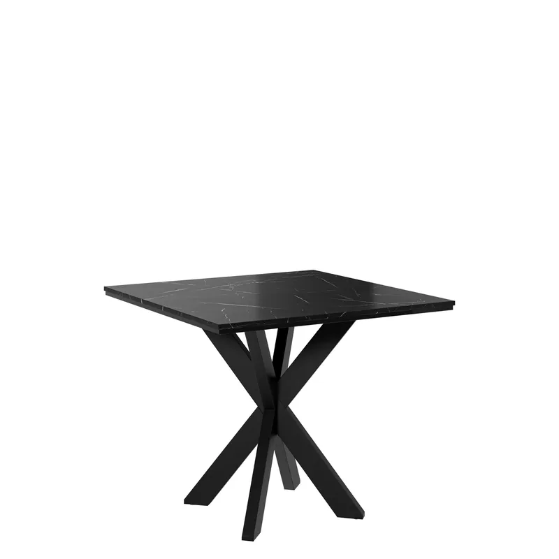 Fynrel Matbord 90 cm Kvadratisk, Svart