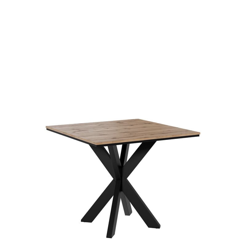 Fynrel Matbord 90 cm Kvadratisk - Svart/Brun - Möbler - Bord & matgrupper - Matbord & köksbord