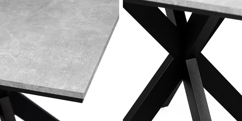 Fynrel Matbord 90 cm Kvadratisk - Svart/Grå - Möbler - Bord & matgrupper - Matbord & köksbord