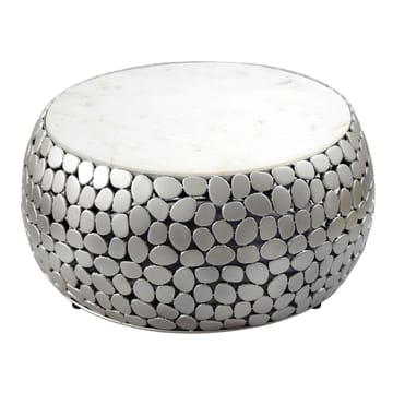Galino Soffbord 66 cm - vit och silver - Möbler - Bord & matgrupper - Soffbord