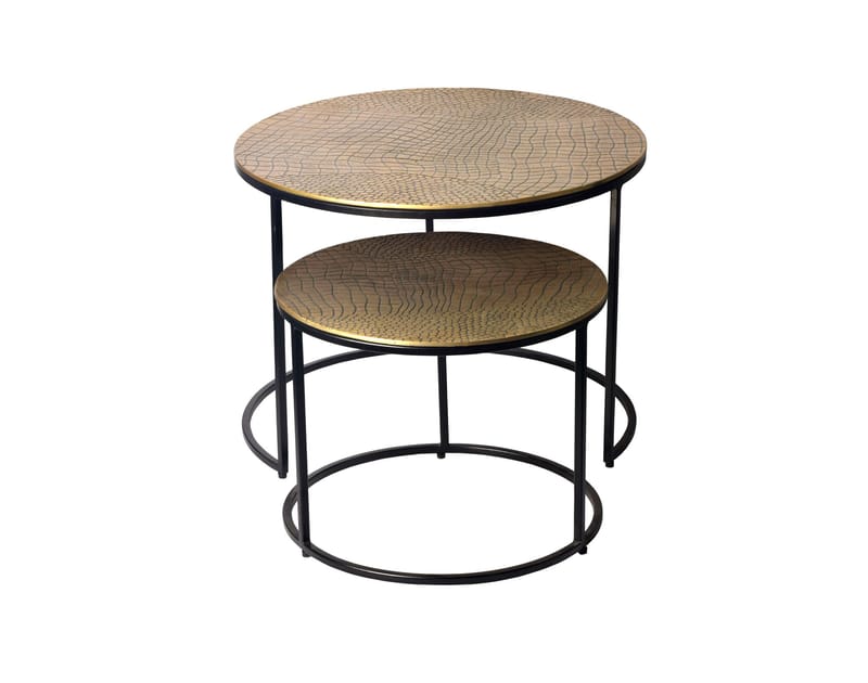 Galova Soffbord 60 cm Set om 2 - Silver och svart - Möbler - Bord & matgrupper - Soffbord