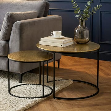 Galova Soffbord 60 cm Set om 2 - Silver och svart - Möbler - Bord & matgrupper - Soffbord