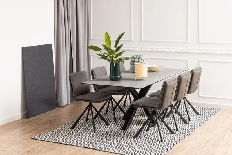 Ganesh Matbord 100 cm Rektangulär - Grå - Möbler - Bord & matgrupper - Matbord & köksbord