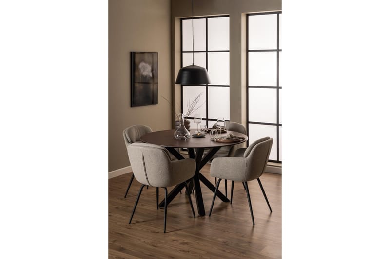 Ganesh Matbord 119 cm Rund - Brun - Möbler - Bord & matgrupper - Matbord & köksbord