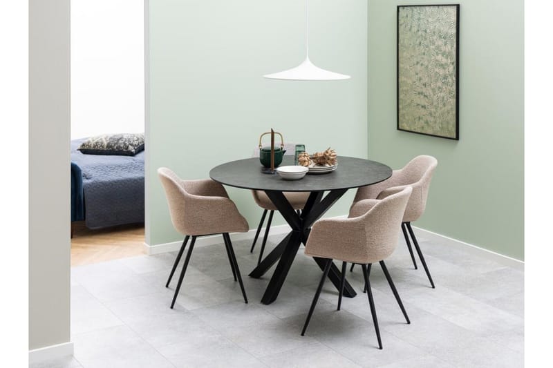 Ganesh Matbord 119 cm Rund - Svart - Möbler - Bord & matgrupper - Matbord & köksbord